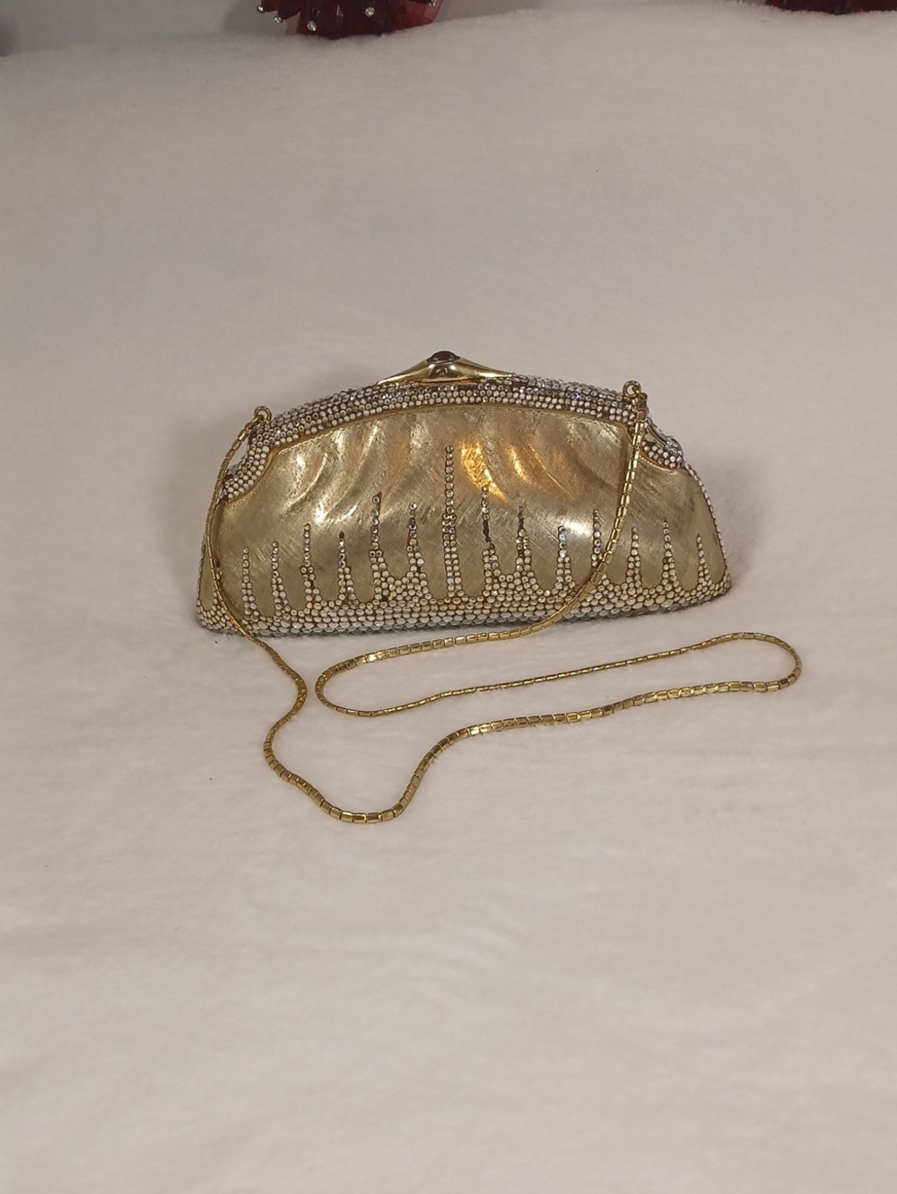 Vintage Judith Leiber Chatelaine Minaudiere  Clutch/Crossbody Purse